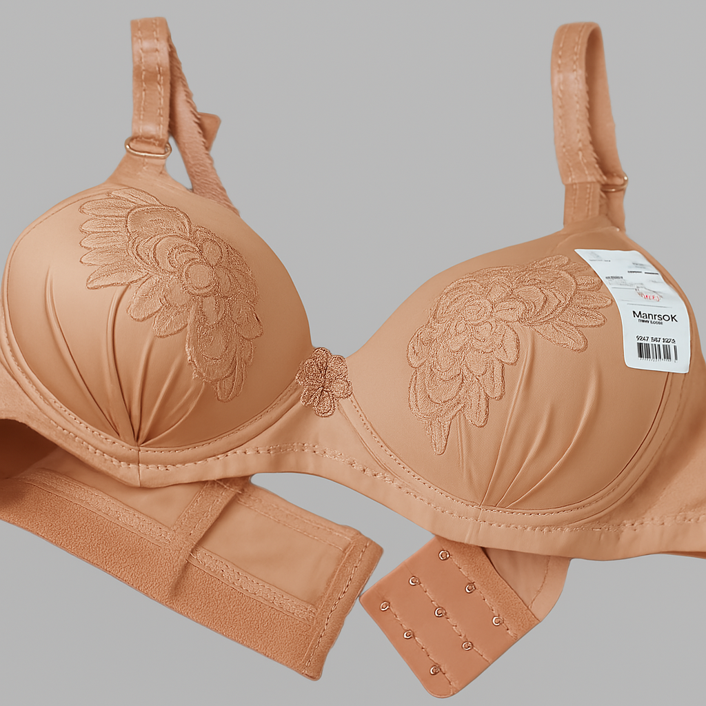 Soft High Quality Padded Bra with Unique Embroidery Work
