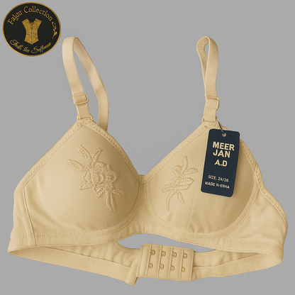 Soft Quality Padded Bra with Unique Embroidery